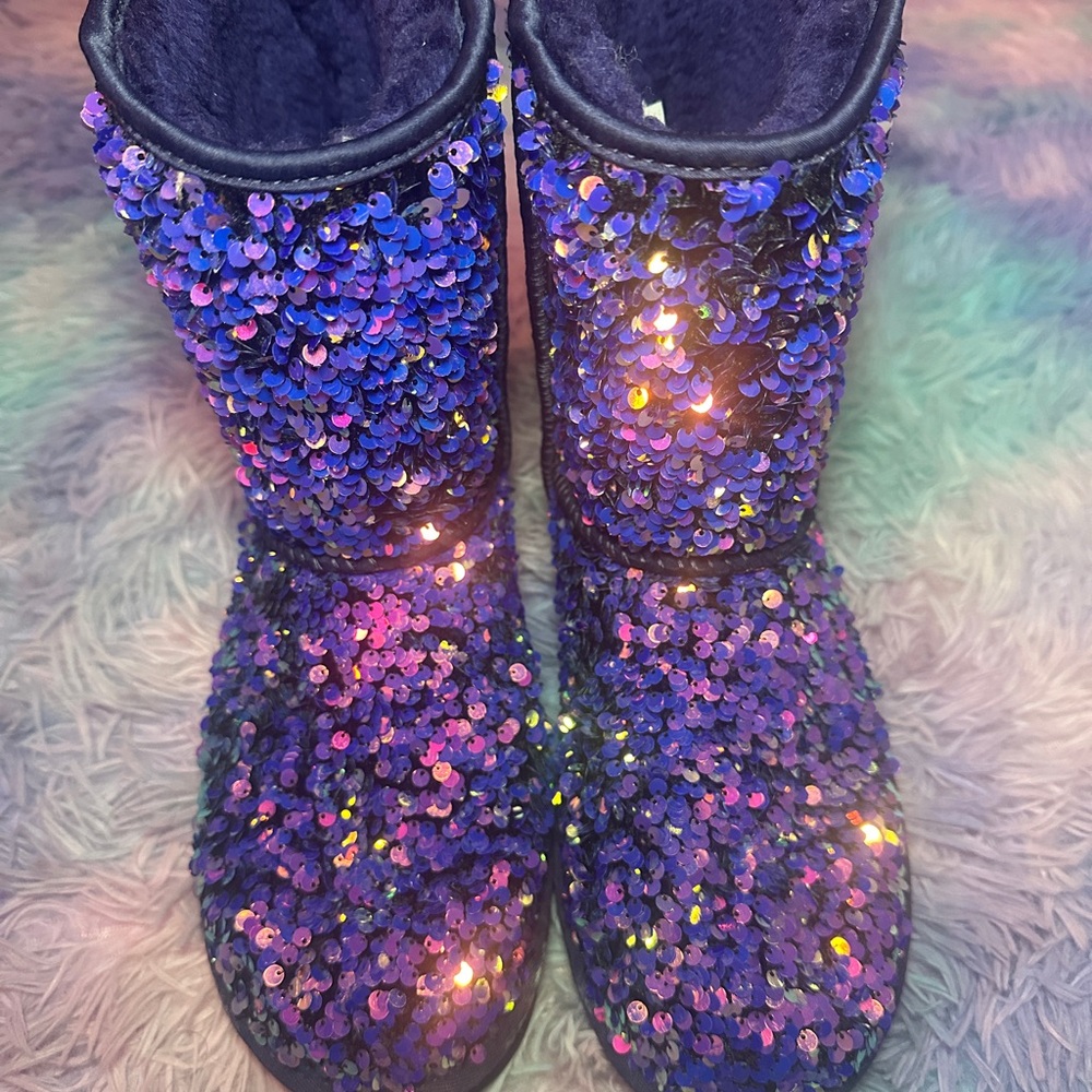 UGG Purple Sequin Women's Boots